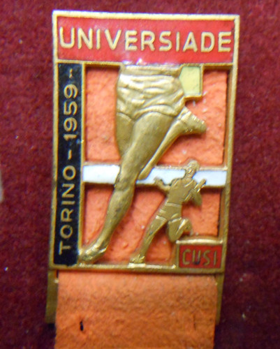 Spilla distintivo universiade - distintivo,